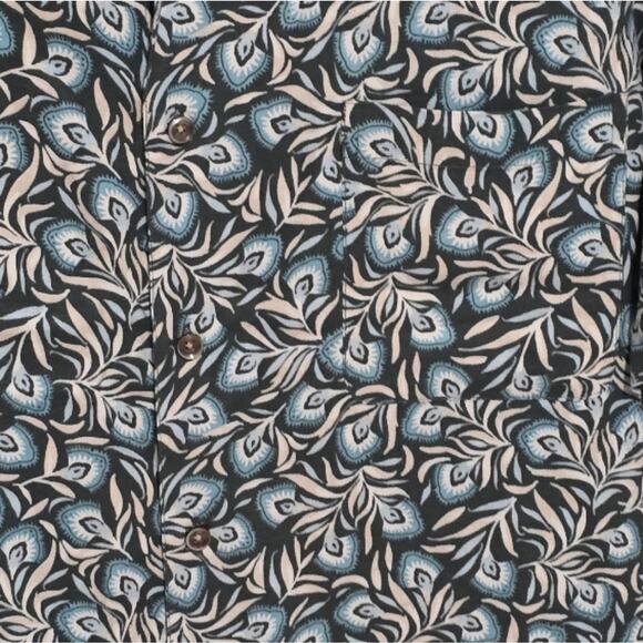 Tasso Elba Floral Tropical Hawaiian Button Down Silk Shirt Men's Size XL - Picture 4 of 9